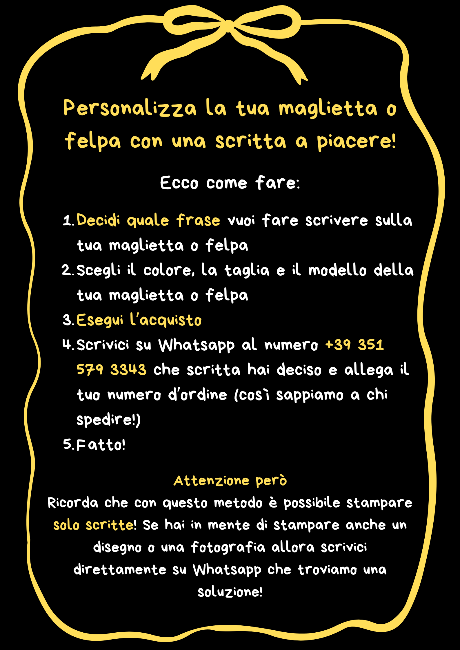 T-shirt e felpa personalizzabile