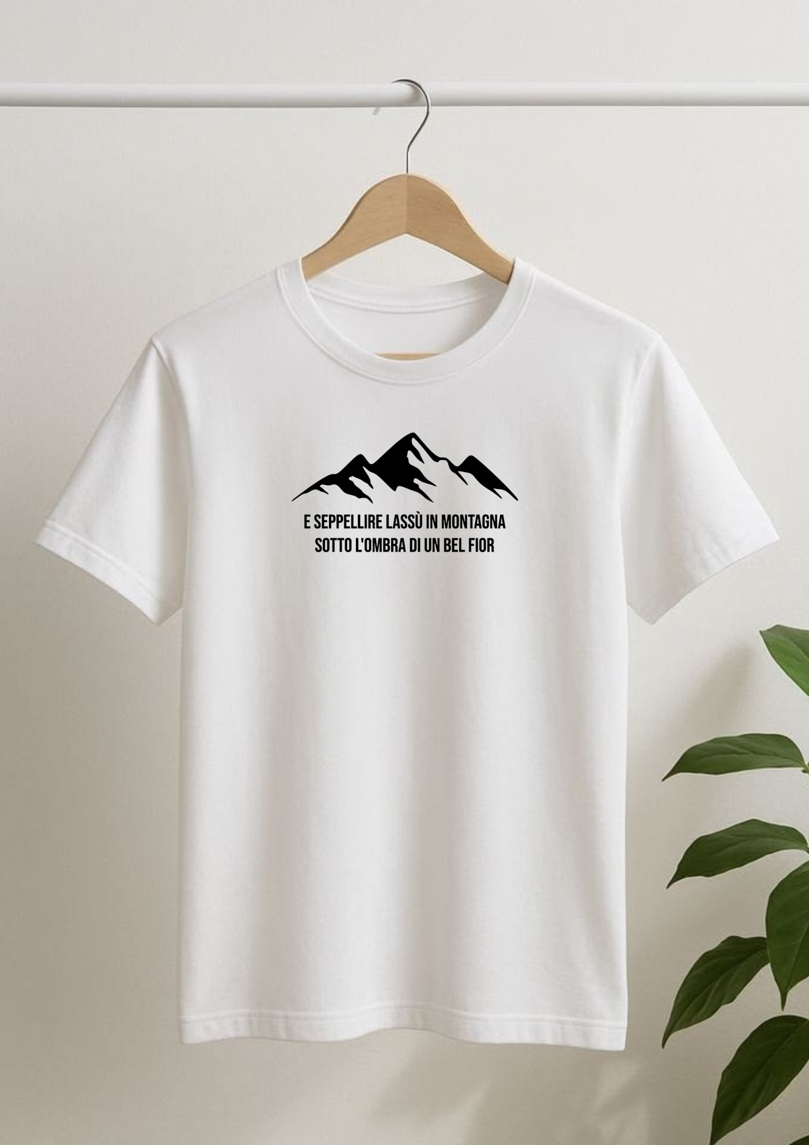 T-shirt "E seppellire lassù in montagna"
