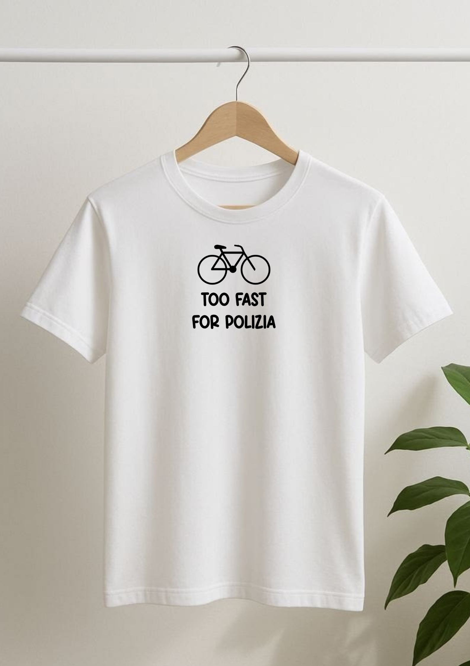 T-shirt e felpa "Too fast for polizia"